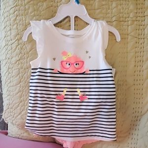 NWT - Girls 24 Months, Shirt and Short Set